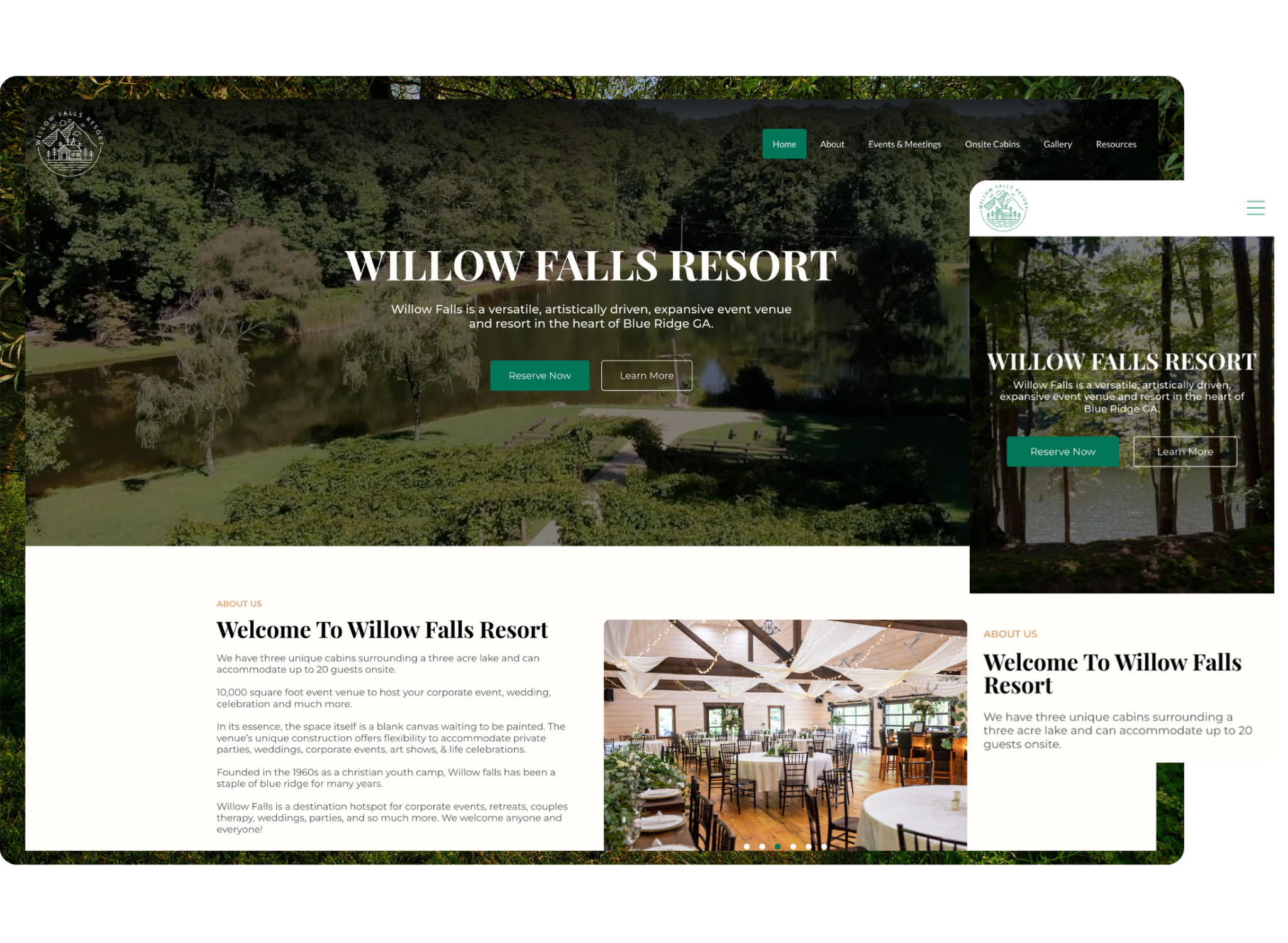 Willow Falls Resort project